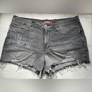 Pink Floyd Gray Jean Shorts